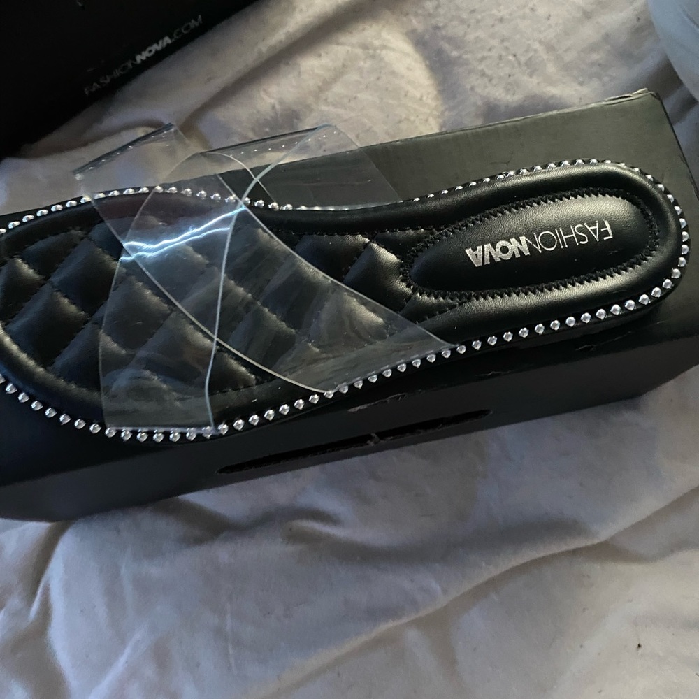 These are fashion nova sandals, they are super cute and comfy.